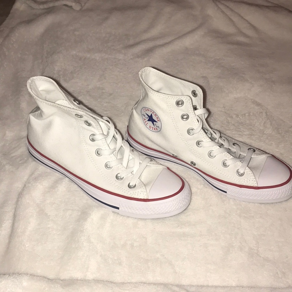 White High-top Converse